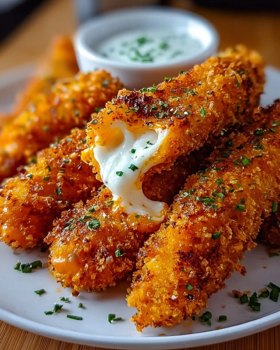 Buffalo Chicken Mozzarella Sticks for Spicy Snack Lovers