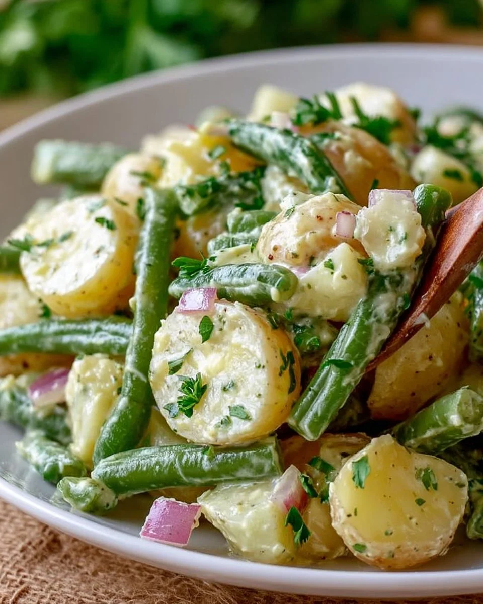 Creamy Green Bean Potato Salad