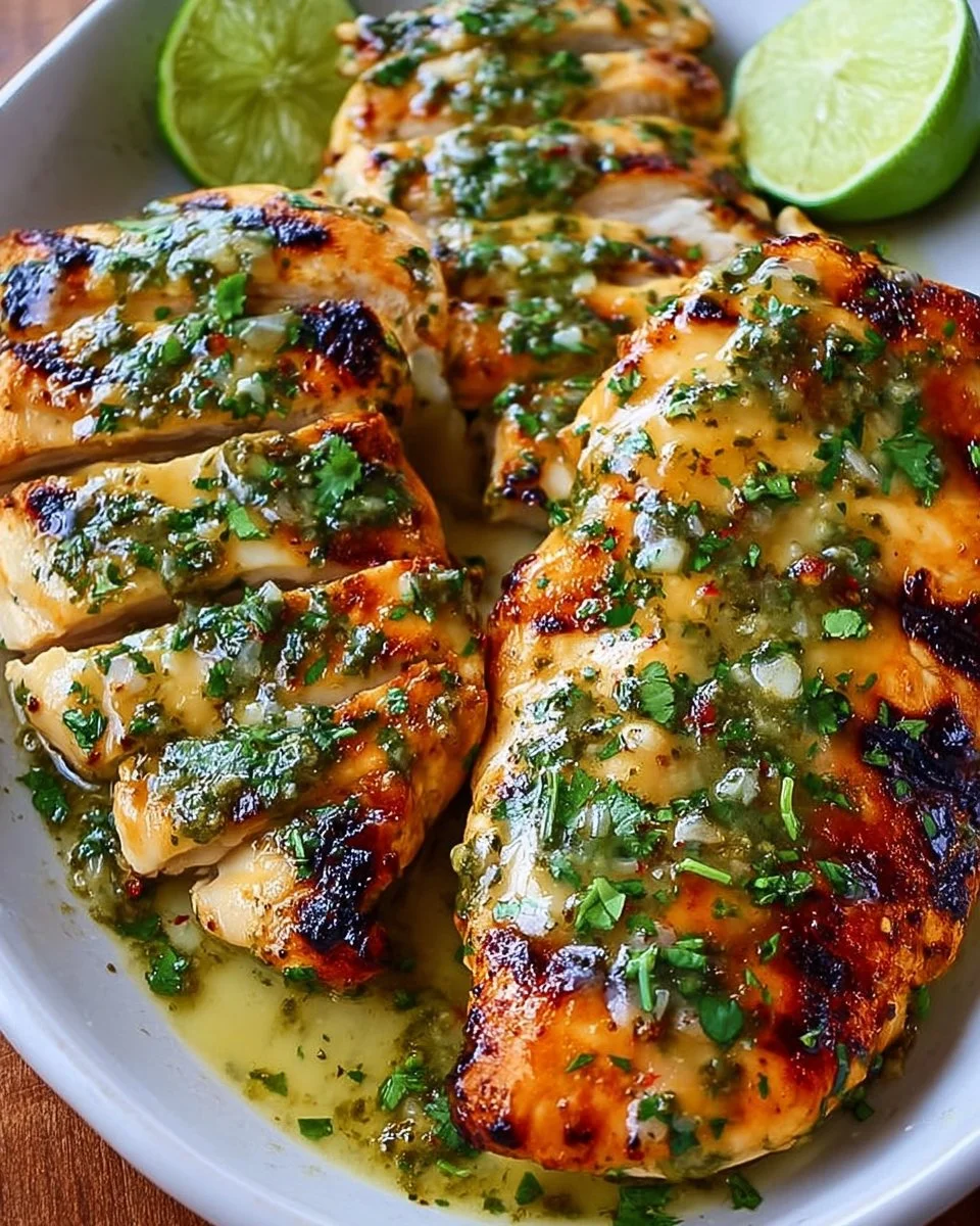 Grilled Salsa Verde Pepper Jack Chicken