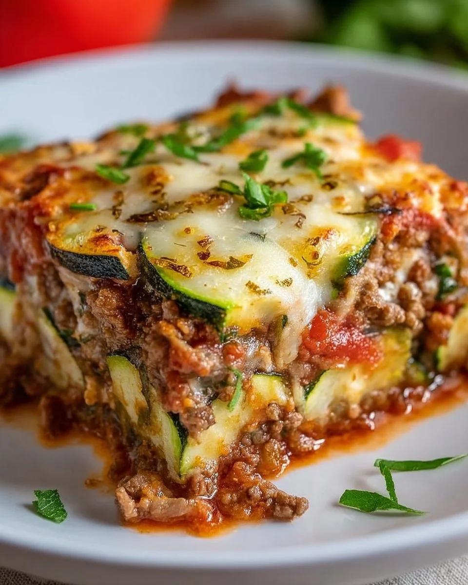 Guilt-Free Zucchini Pizza Casserole