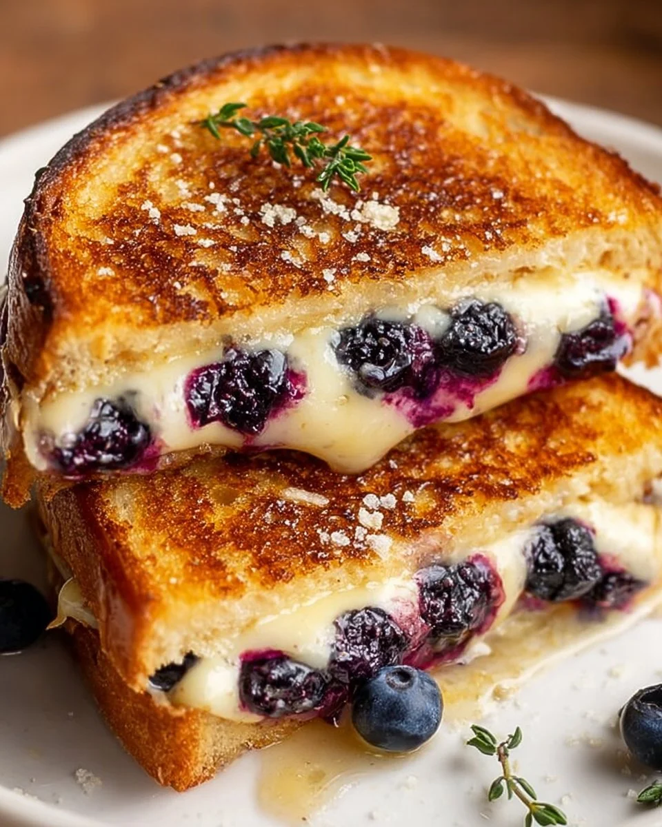 Juicy Blueberry Grilled Cheese