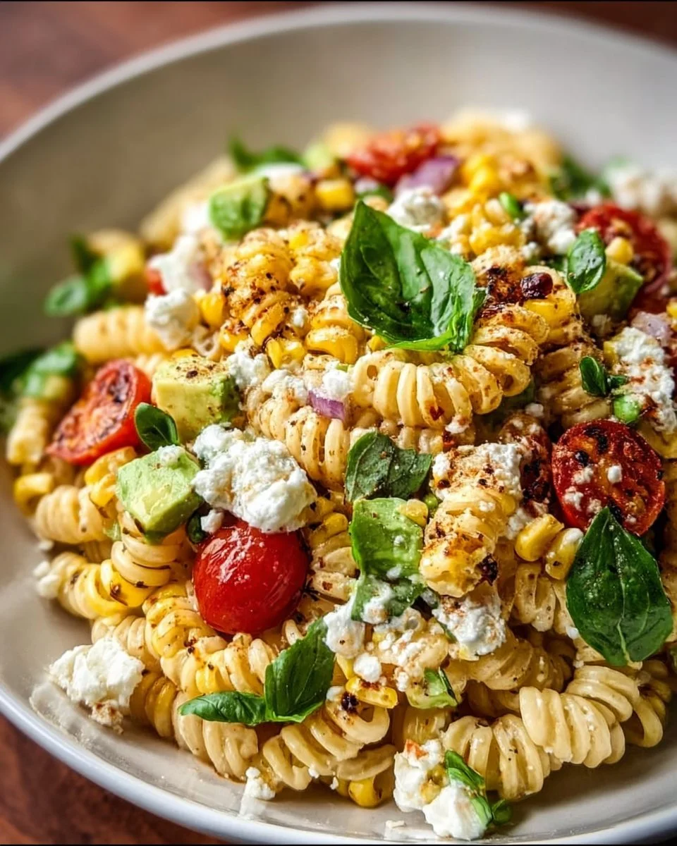 Juicy Street Corn Pasta Salad