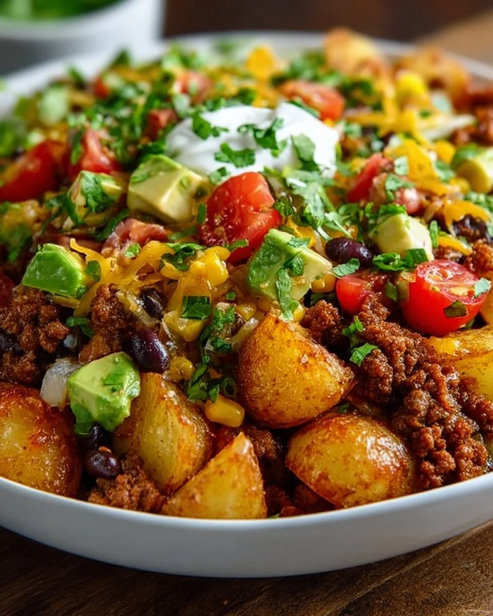 Loaded Potato Taco Bowl
