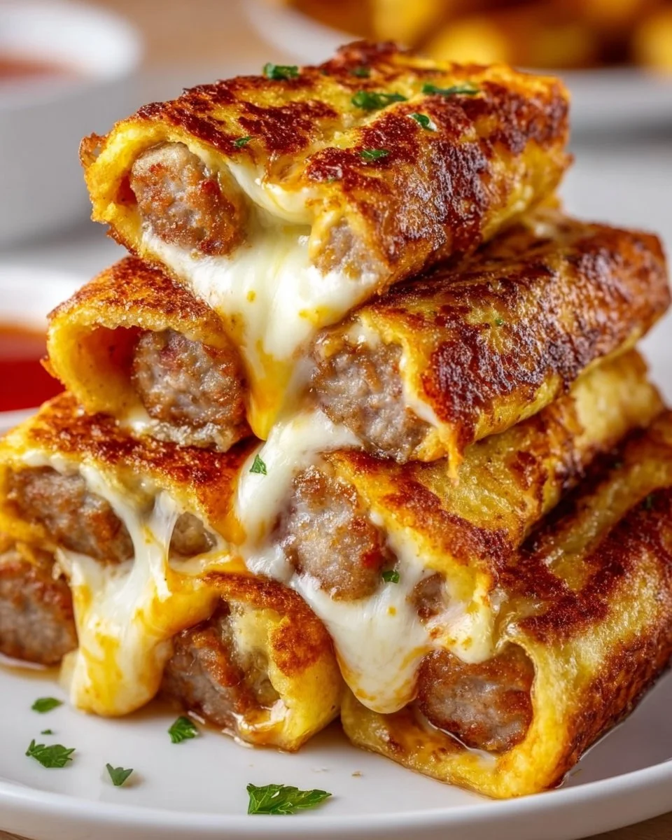 Sausage French Toast Roll-Ups