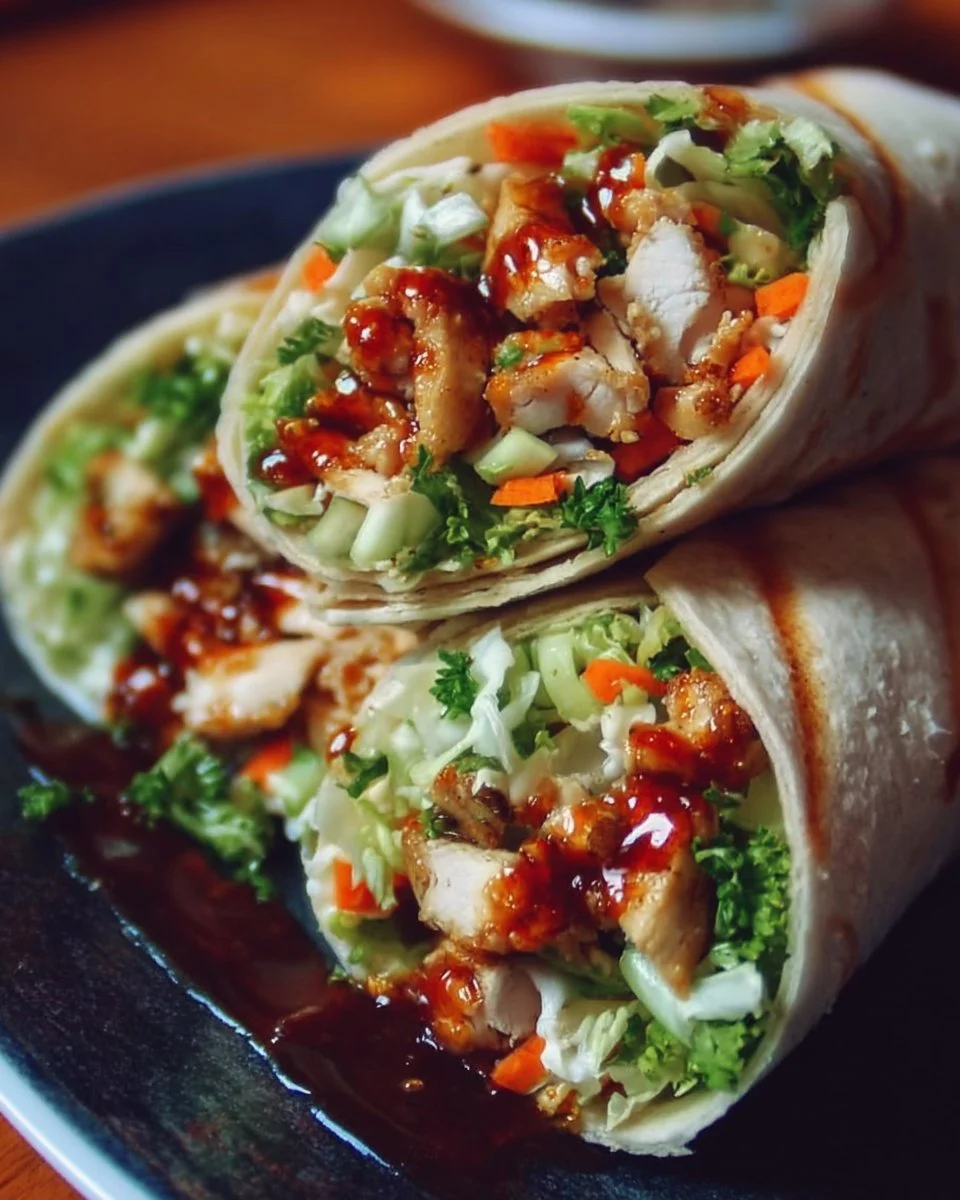 Sweet Chili Chicken Wraps