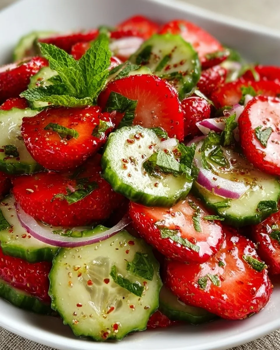 This Cucumber Strawberry Salad