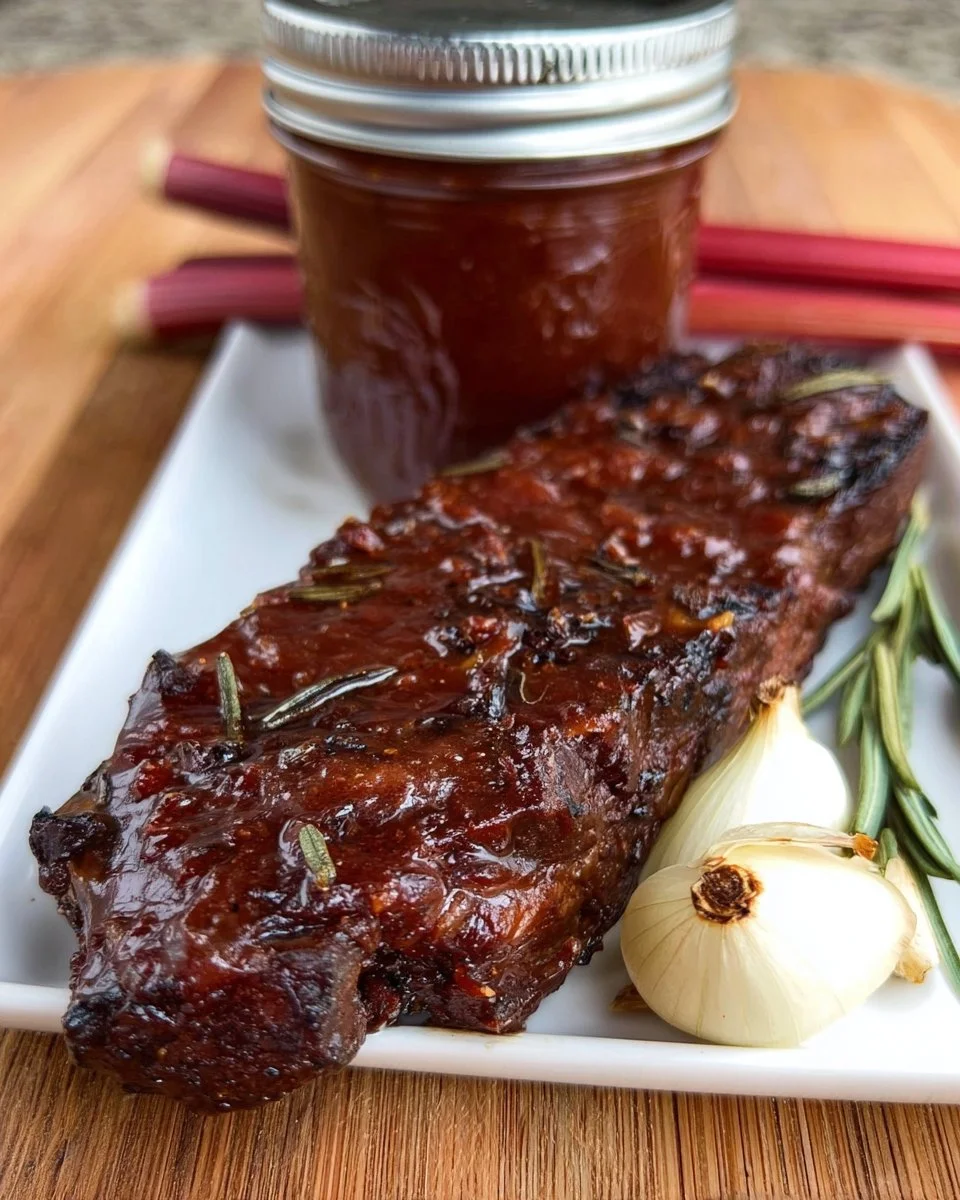 BBQ Rhubarb Steak Sauce