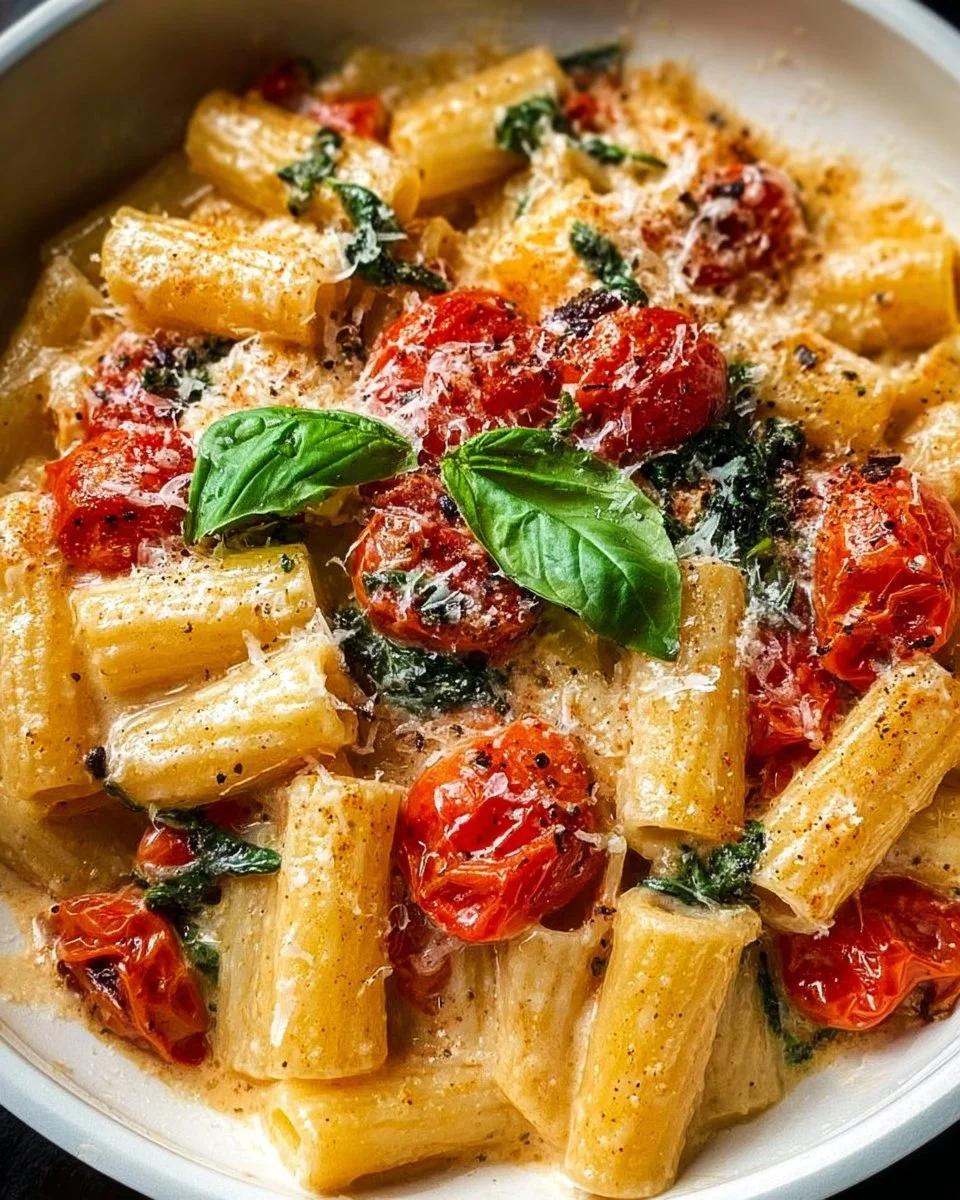Creamy Basil Tomato Pasta