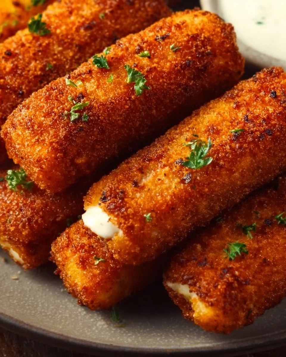 Crispy Nashville Hot Mozzarella Sticks