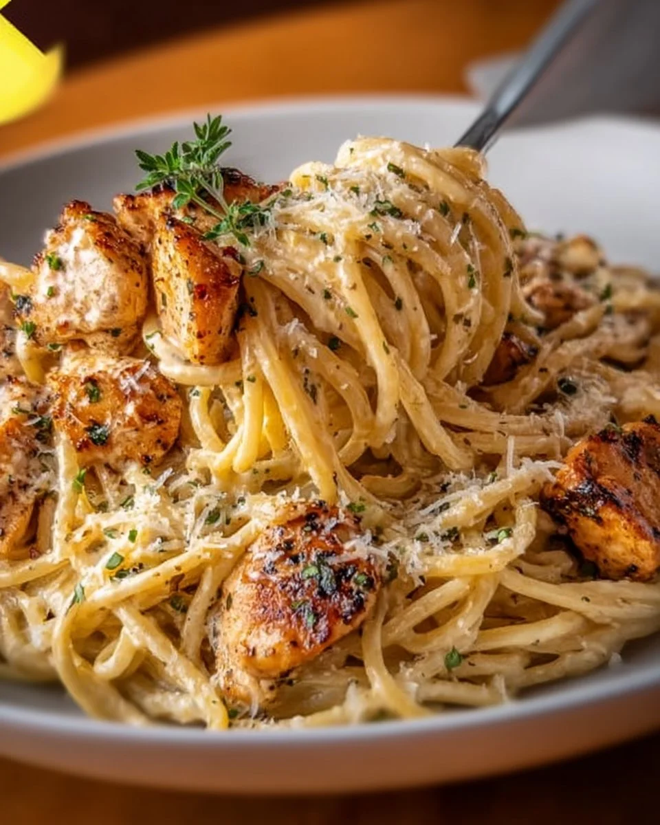 Easy Creamy Cajun Chicken Spaghetti with Garlic Mozzarella Sauce