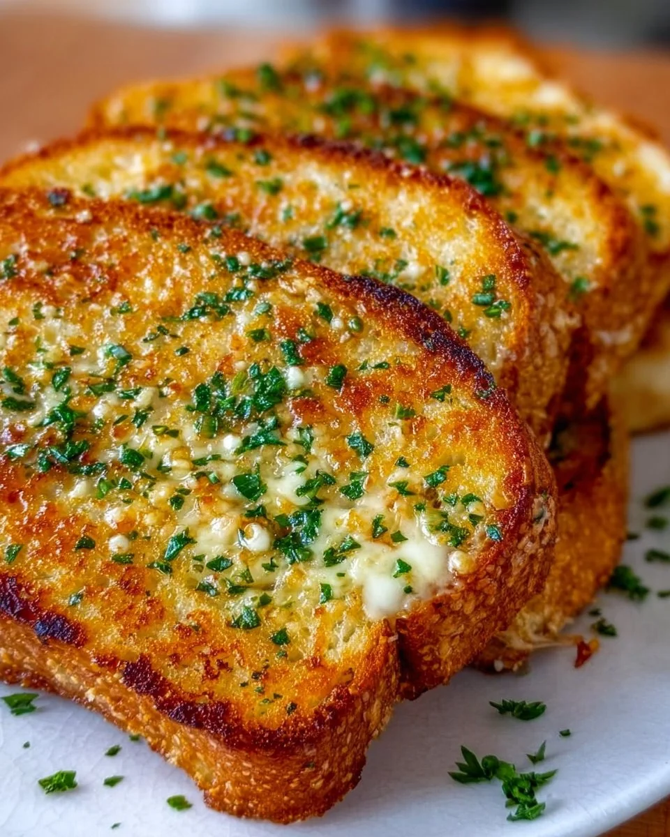 Garlic Bread Grilled Cheese