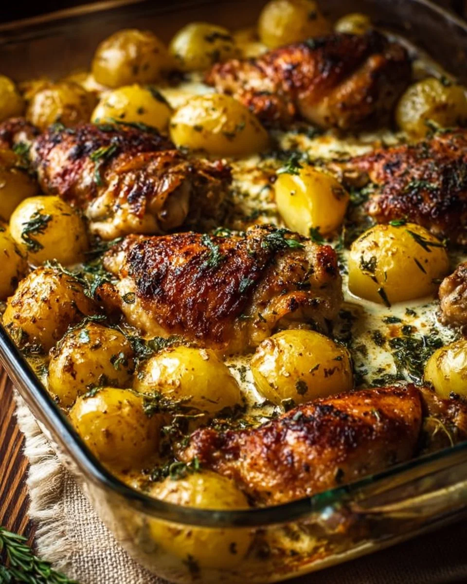 Garlic Parmesan Chicken and Potatoes