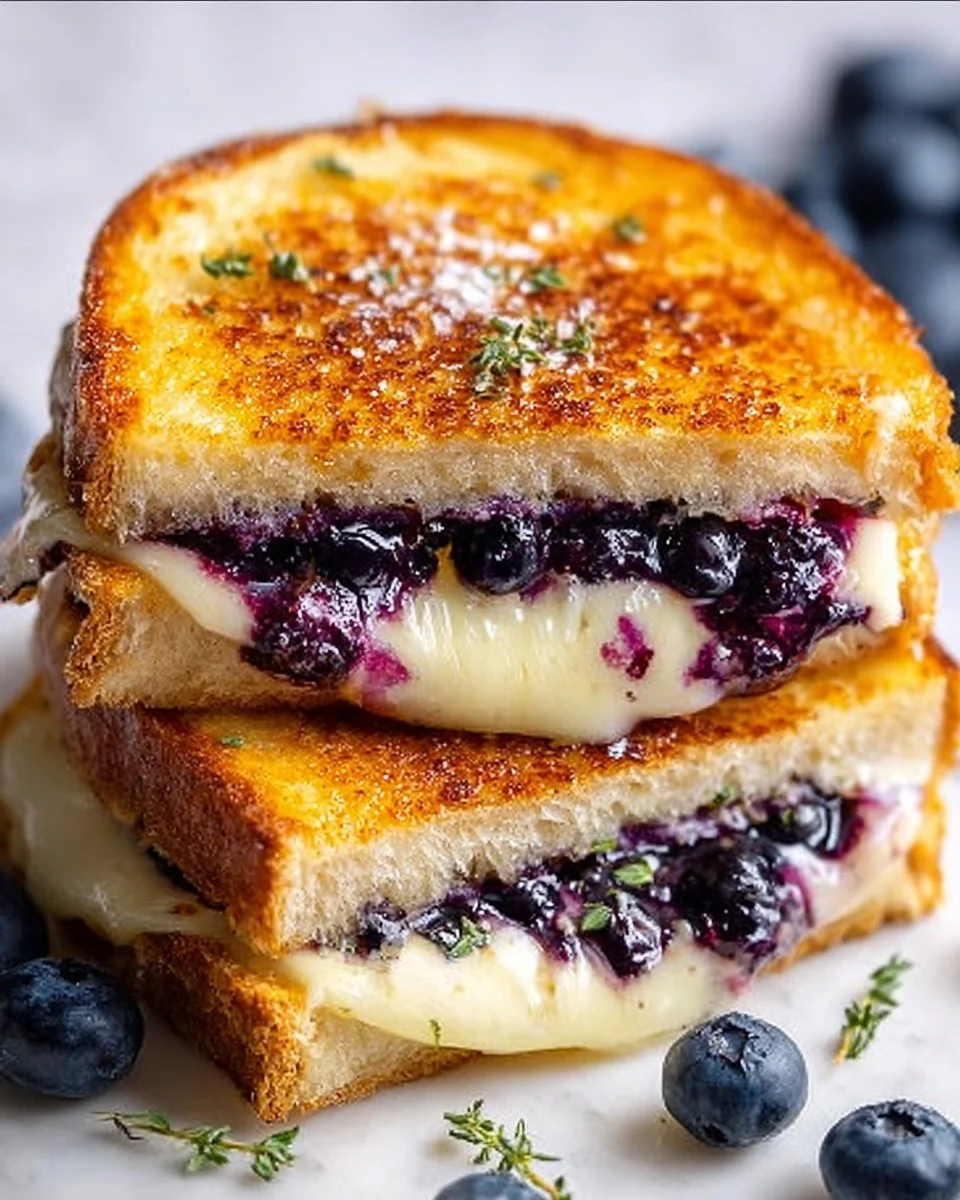 Juicy Blueberry Grilled Cheese