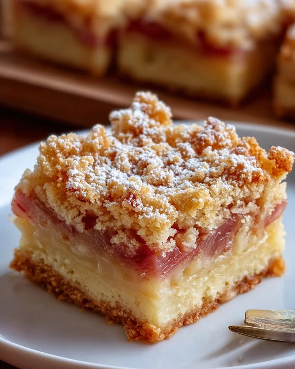Rhubarb Cream Cheese Bars