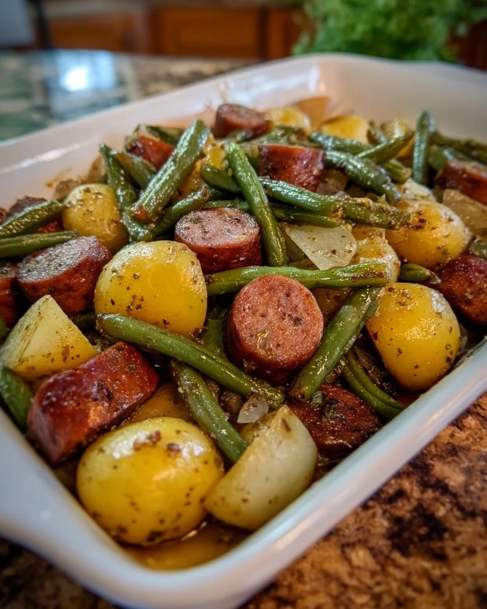 Sausage Green Bean Potato Casserole