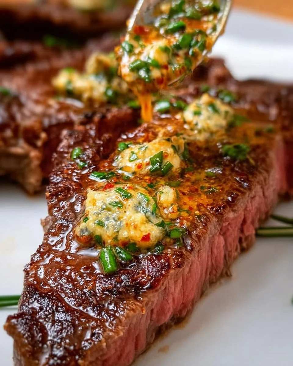 Sizzling Cowboy Butter Steak Recipe