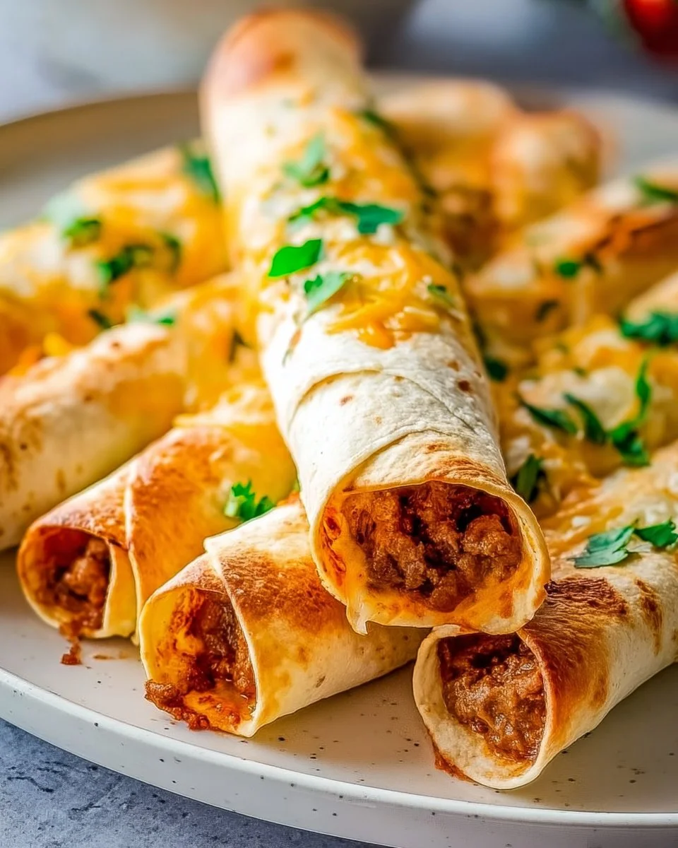 Baked Beef Taquitos