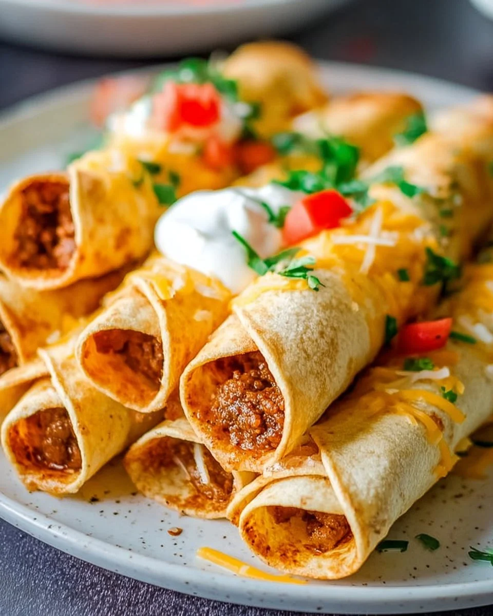 Baked Beef Taquitos