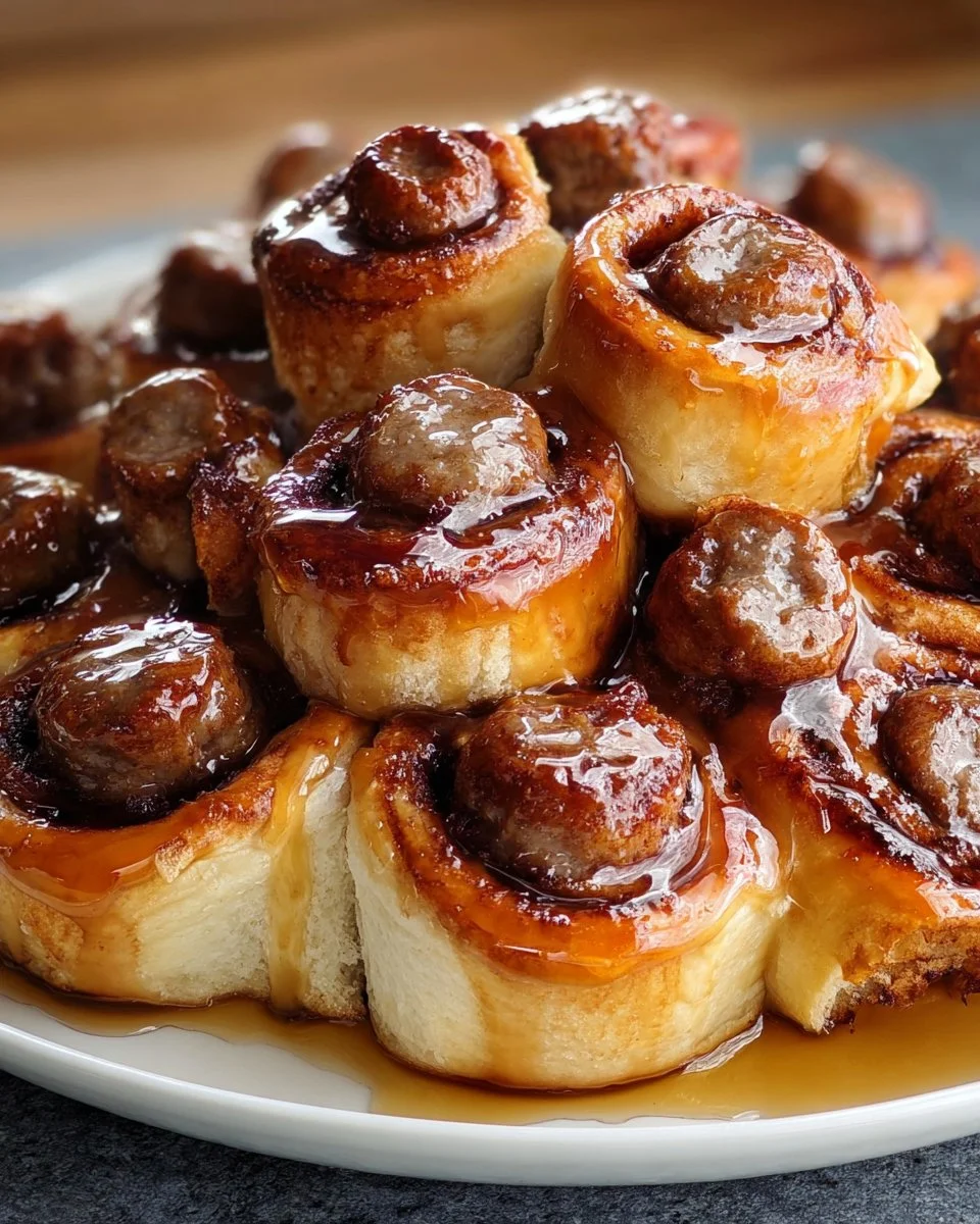 Breakfast Pigs in Cinnamon Rolls