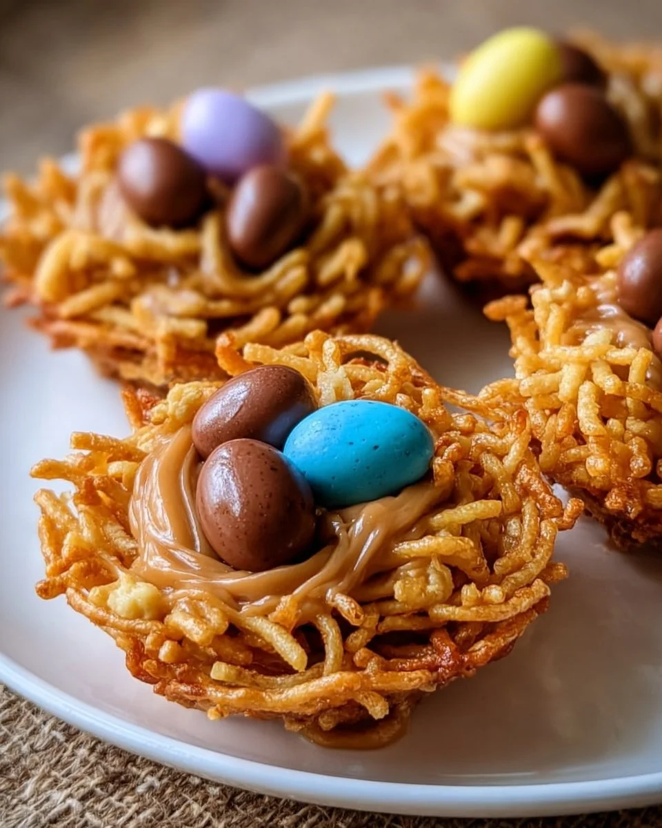 Butterscotch &amp; Peanut Butter Bird Nest Cookies