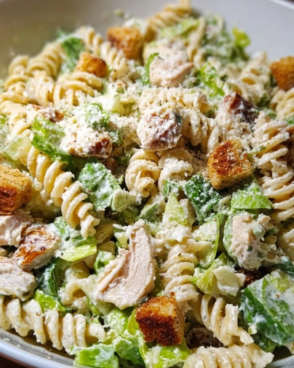 Chicken Caesar Pasta Salad