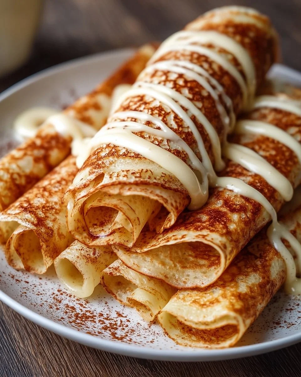 Cinnamon Roll Protein Crepes