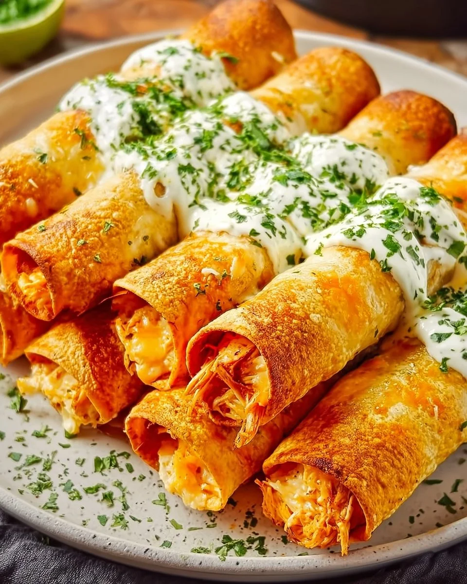 Creamy Chicken Taquitos