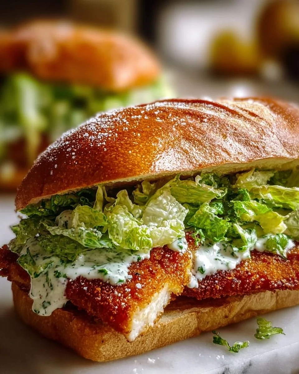 Crispy Chicken Caesar Sandwich