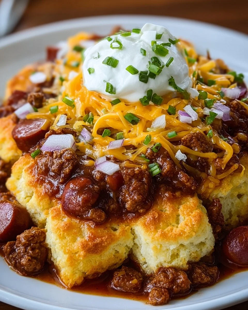 Crock-Pot Chili Dog Casserole
