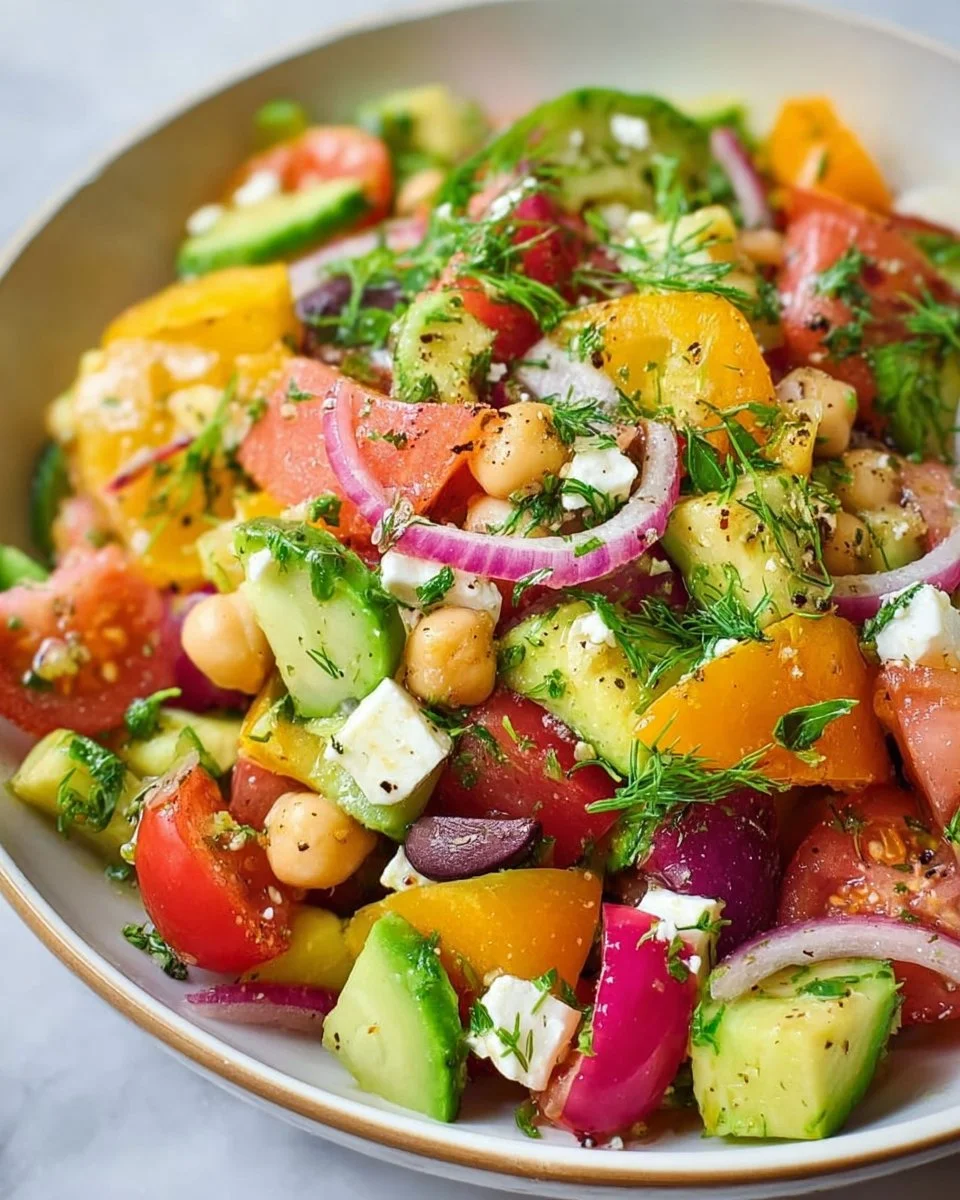 Easy Greek Chickpea Salad Recipe