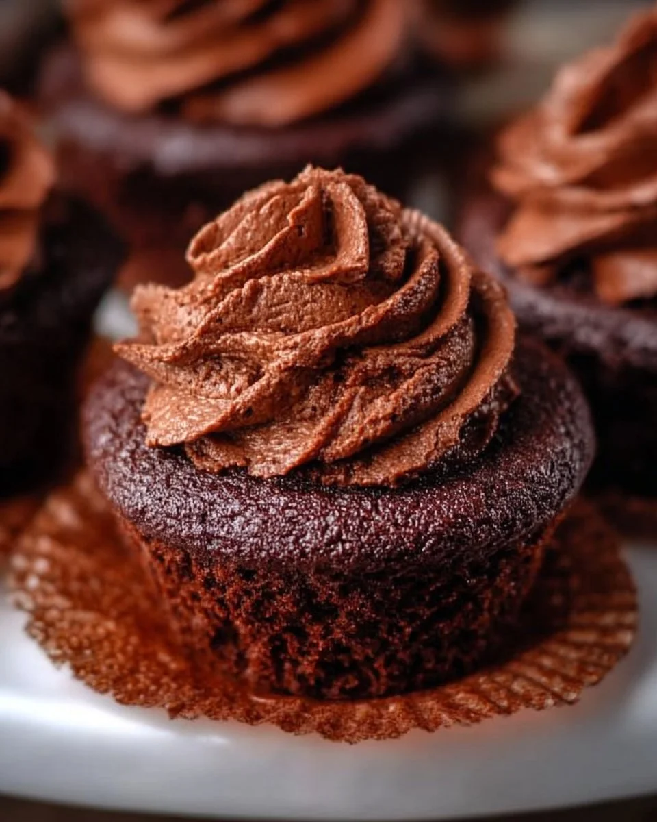 Fudgy Brownie Cupcakes