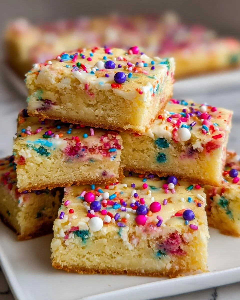 Funfetti Cake Mix Cookie Bars