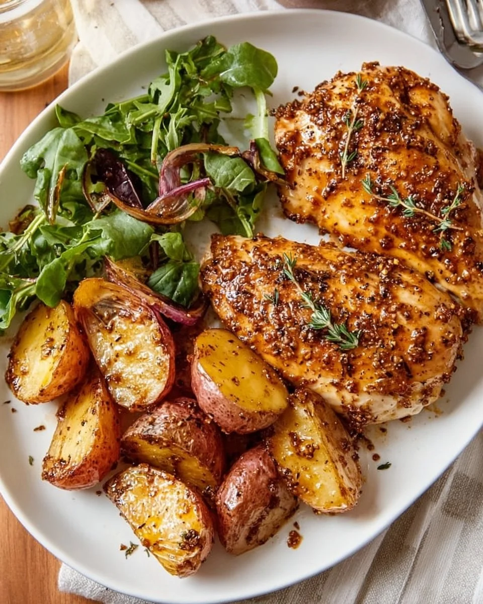 Honey Mustard Chicken and Potatoes