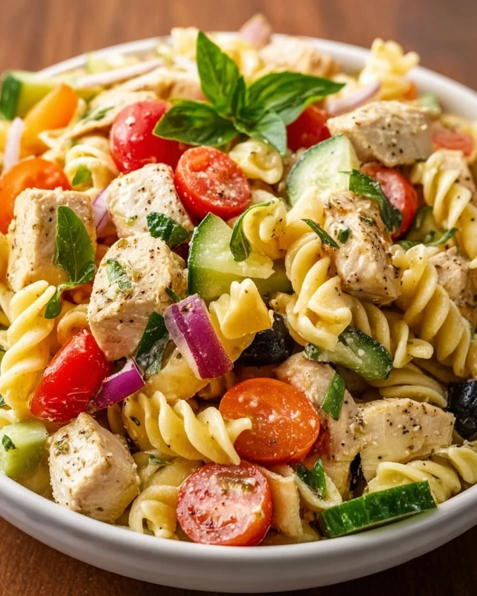 Italian Chicken and Pasta Salad