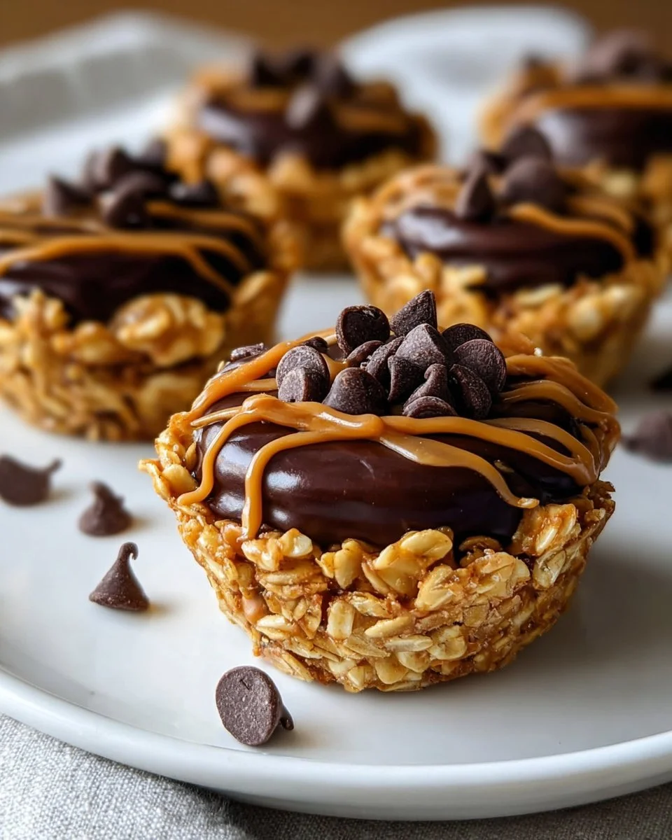 No Bake Peanut Butter Granola Cups