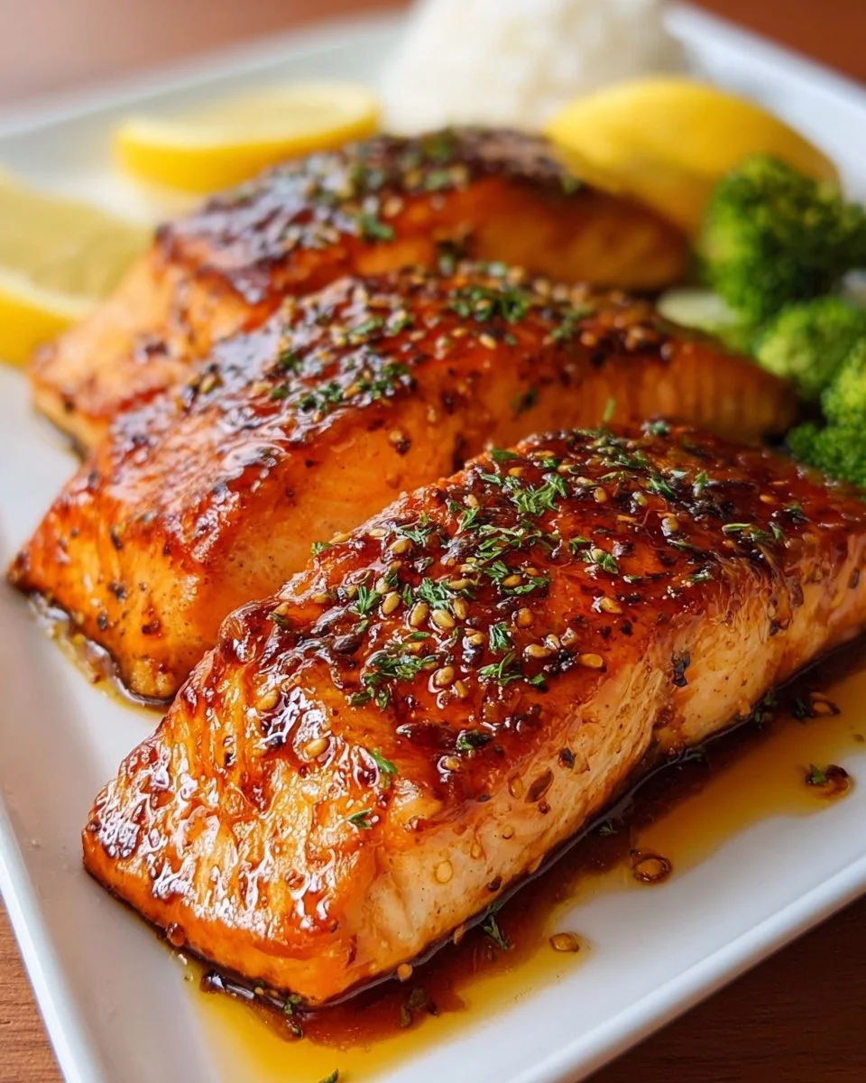 Salmon with Hot Honey