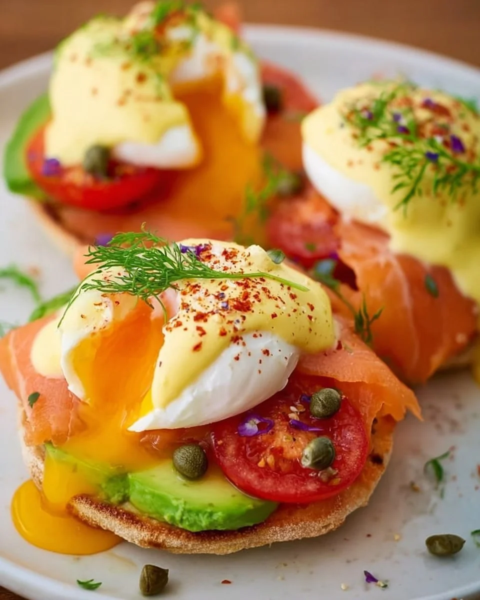 Smoked Salmon Eggs Benedict Recipe (video)
