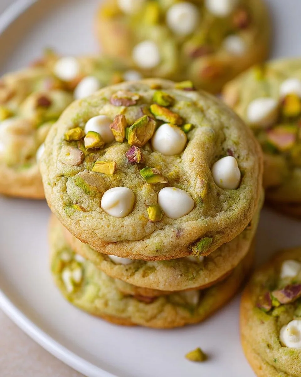 Soft and Chewy Pistachio Pudding Cookies