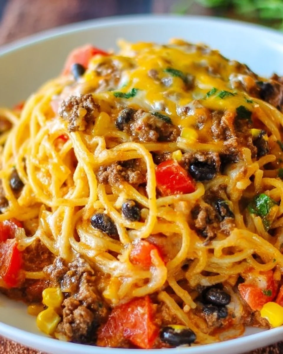 Taco Spaghetti Bake