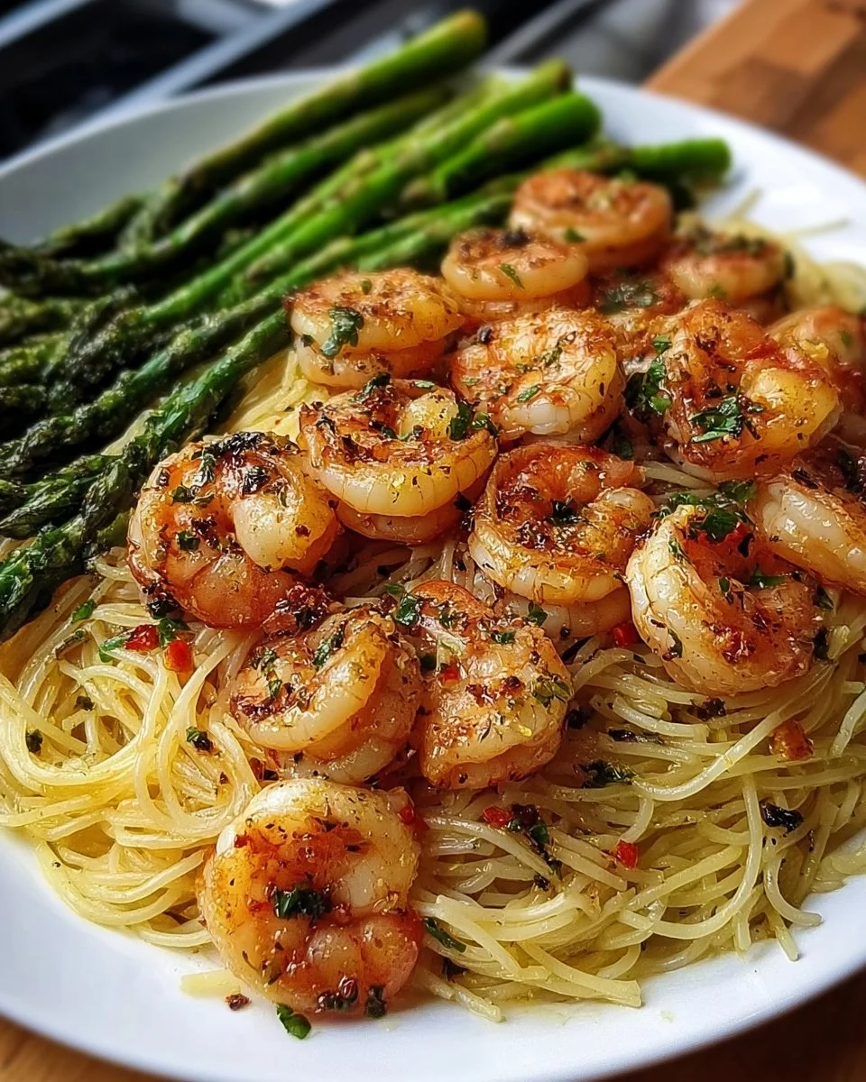 Asparagus Shrimp Angel Hair Pasta: A Quick Delight!
