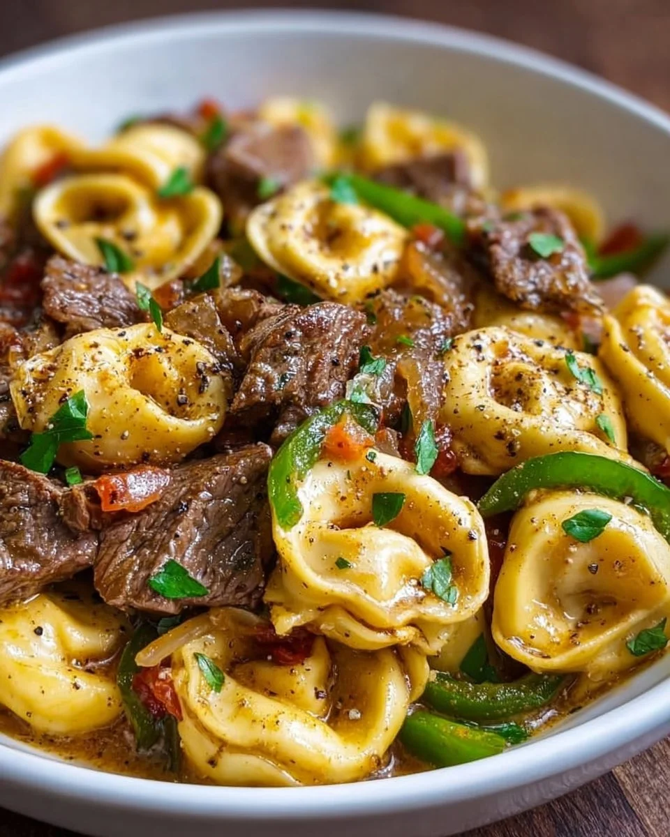 Cheesesteak Tortellini Bliss