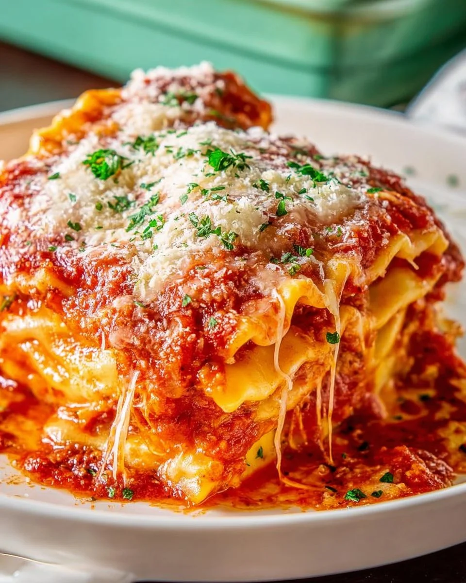 Cheesy Ravioli Lasagna