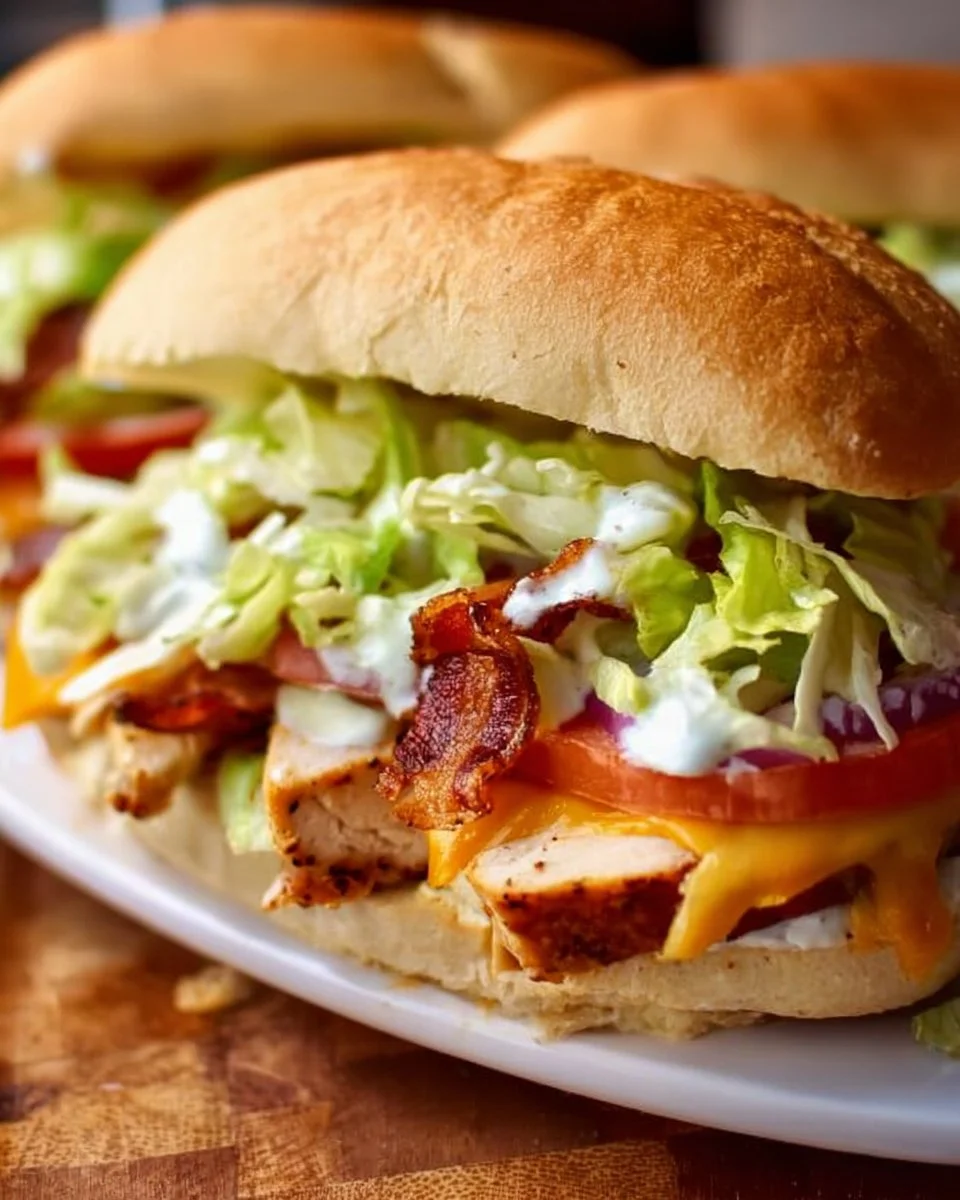 Chicken Bacon Ranch Sandwich