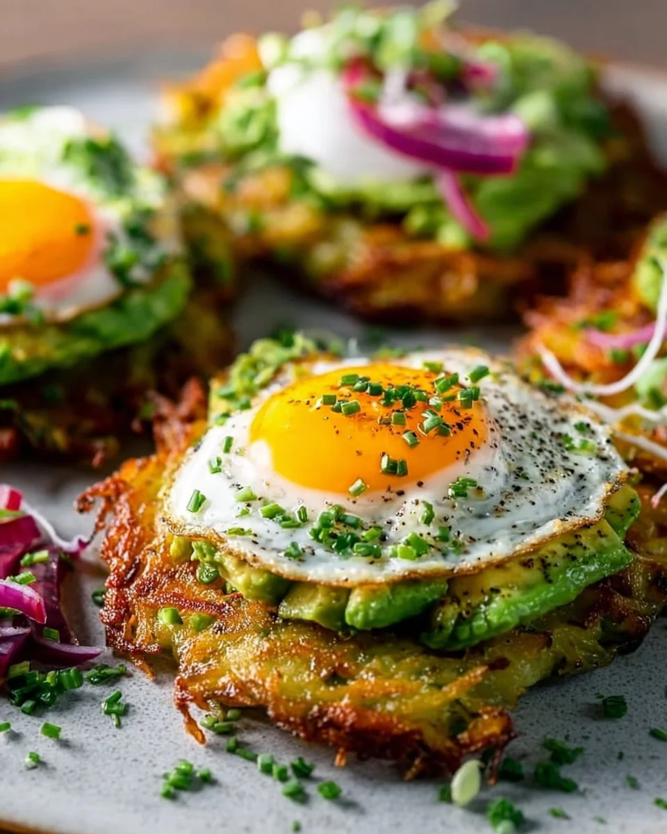 Crispy Avocado Hash Browns
