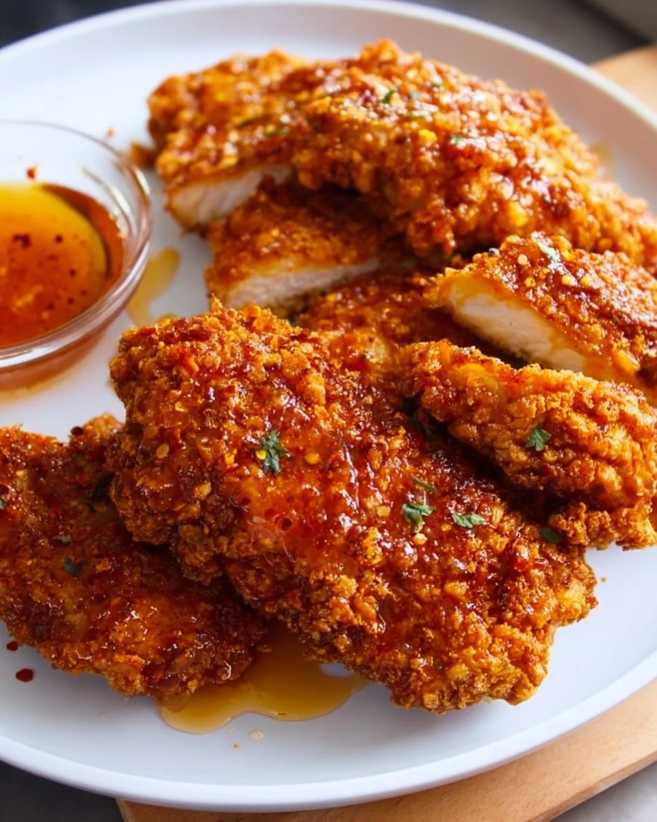 Crispy Chicken and Hot Honey