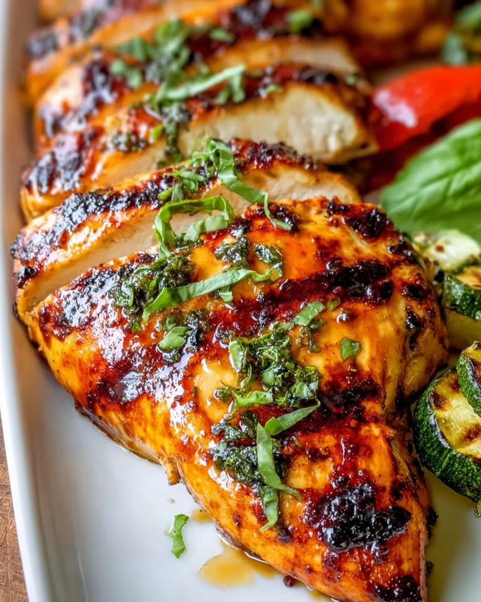 Grilled Basil Chicken