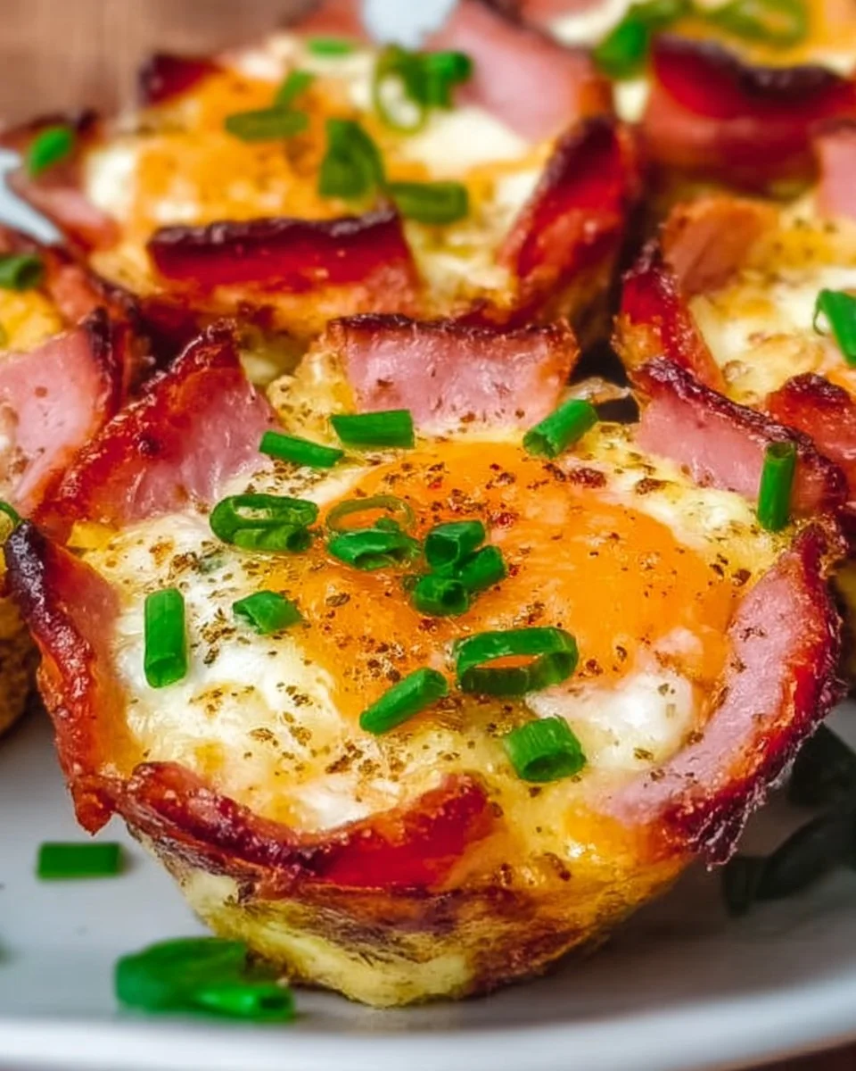 Ham and Cheese Egg Cups