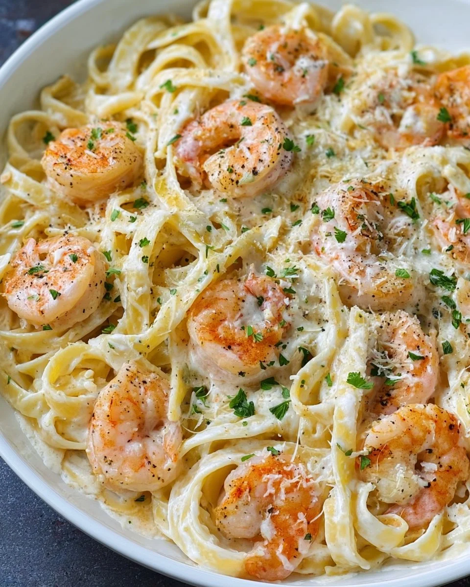 Homemade Shrimp Alfredo
