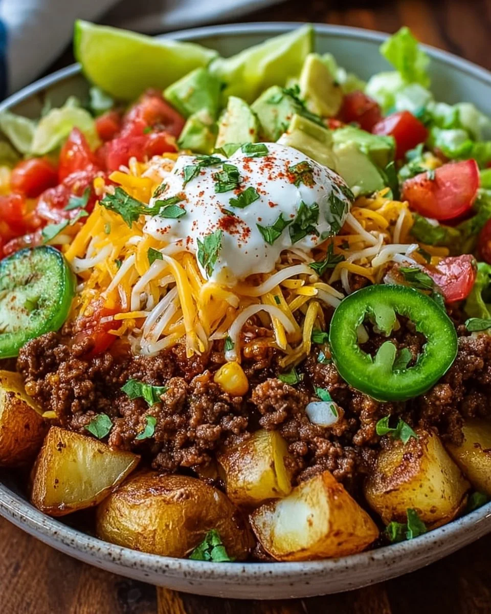 Loaded Potato Taco Bowl