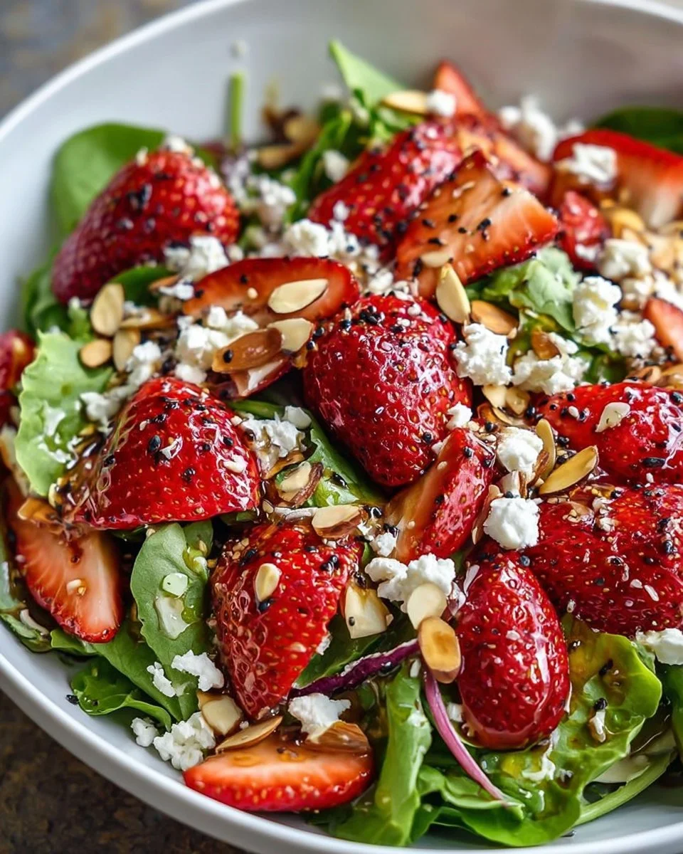 Strawberry Salad with Honey Vinaigrette